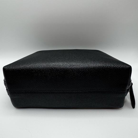 Coach Cosmetic Case Black Canvas With C Logo - Picture 3 of 8